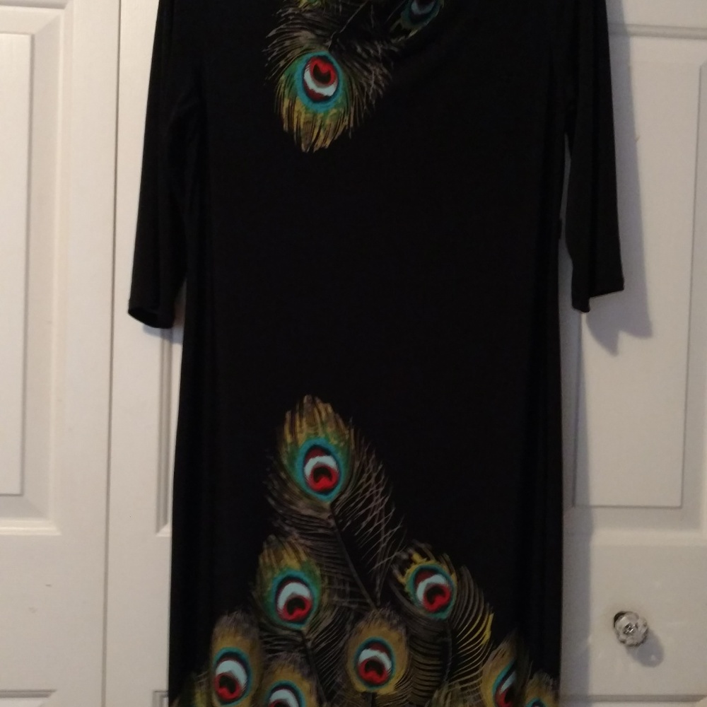 Peacock Feather Dress - Picture 5 of 5